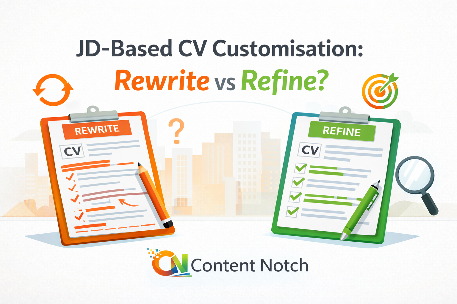 JD-Based CV Customisation: When Should You Rewrite vs Refine?