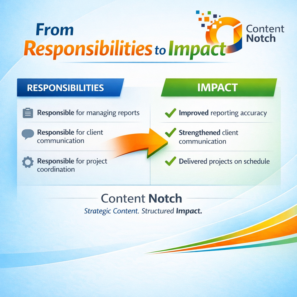 From Responsibilities to Impact: How to Rewrite Experience Sections Effectively